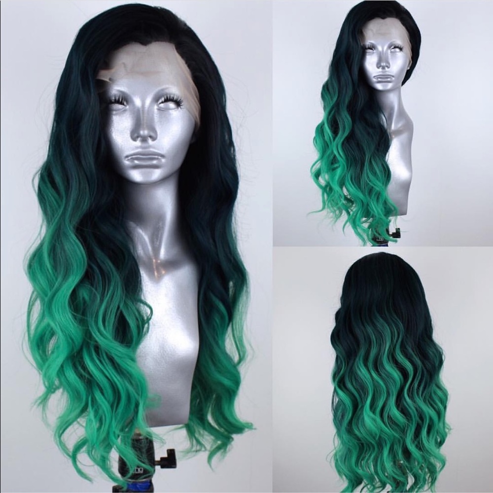 ❌SOLD❌ Lace Front Green Mermaid Ombré Wig